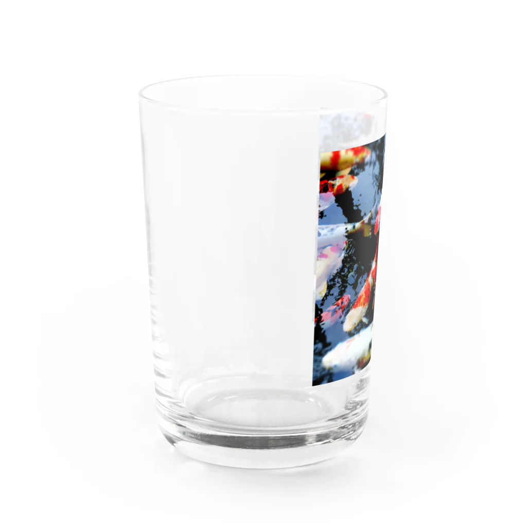 MIRAIのゆらゆら錦鯉 Water Glass :left