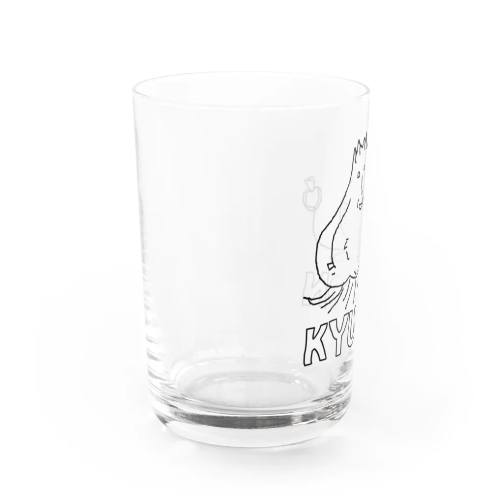 トシゾーのSUZURIのとこのキュウコン（下文字） Water Glass :left