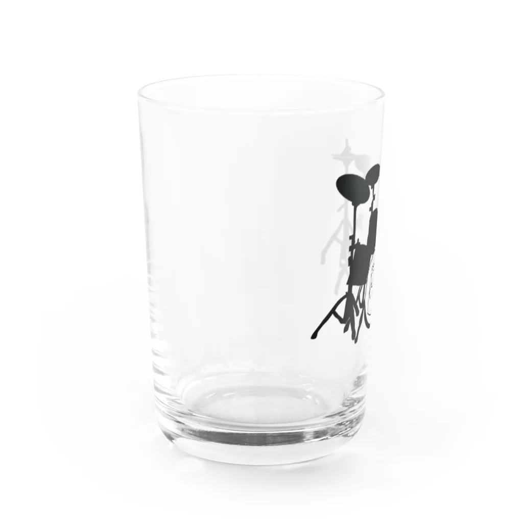 ロジローのドラム(ネコ)黒 Water Glass :left