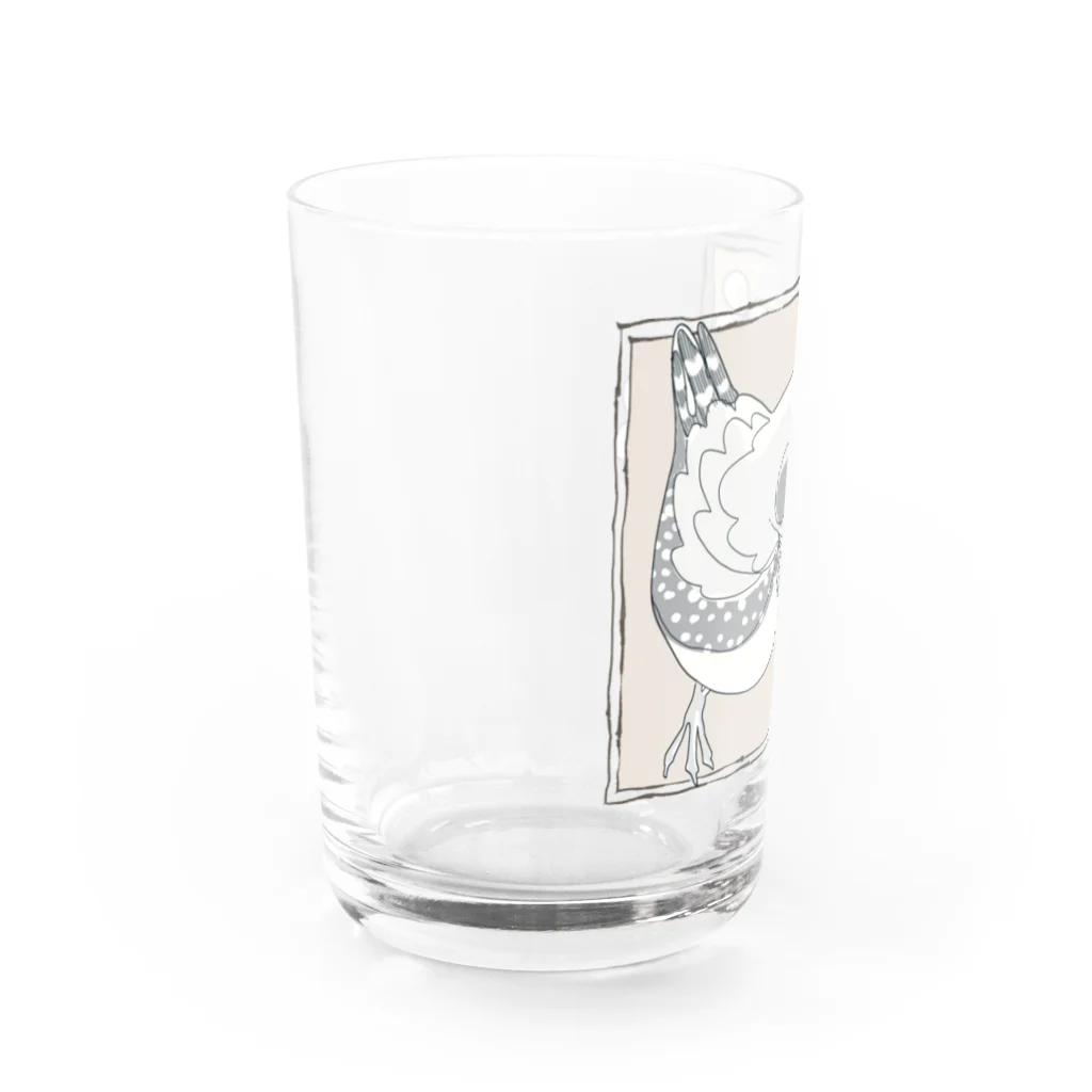 月見里のしあわせキンカチョウ Water Glass :left