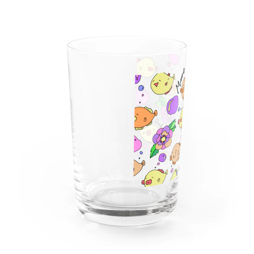 世界のモネのぷくぷくフグくん Water Glass :left