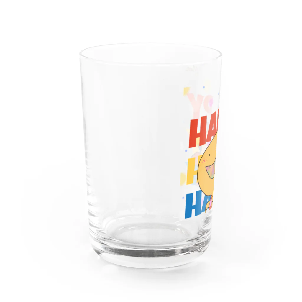 世界のモネのおとぼけ?!ハピラオくん Water Glass :left