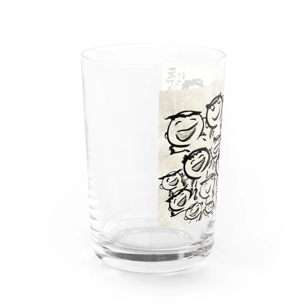 KIYOKA88WONDERLANDのえがおがいちばん　カッパ友達 Water Glass :left