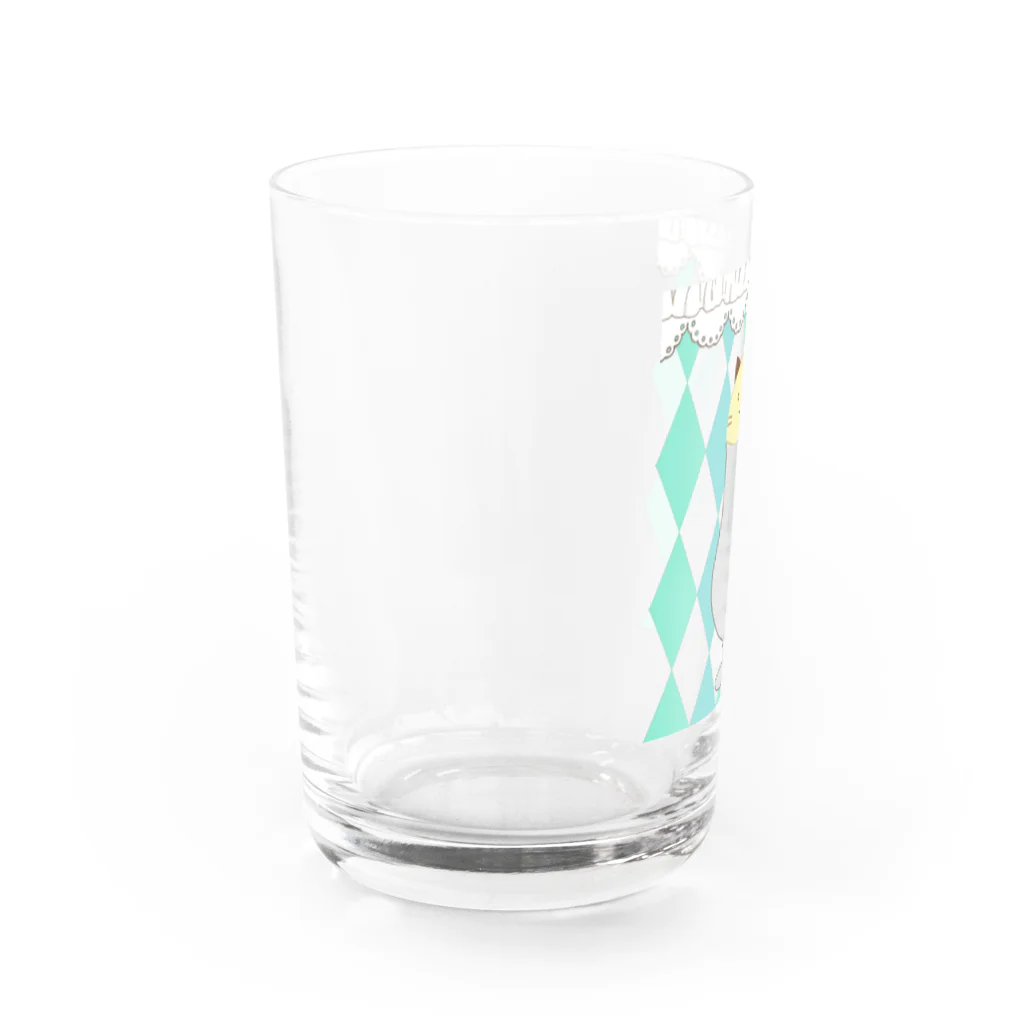 ANIMAL  GOHANのなんでもくりーむそにゃ　緑 Water Glass :left