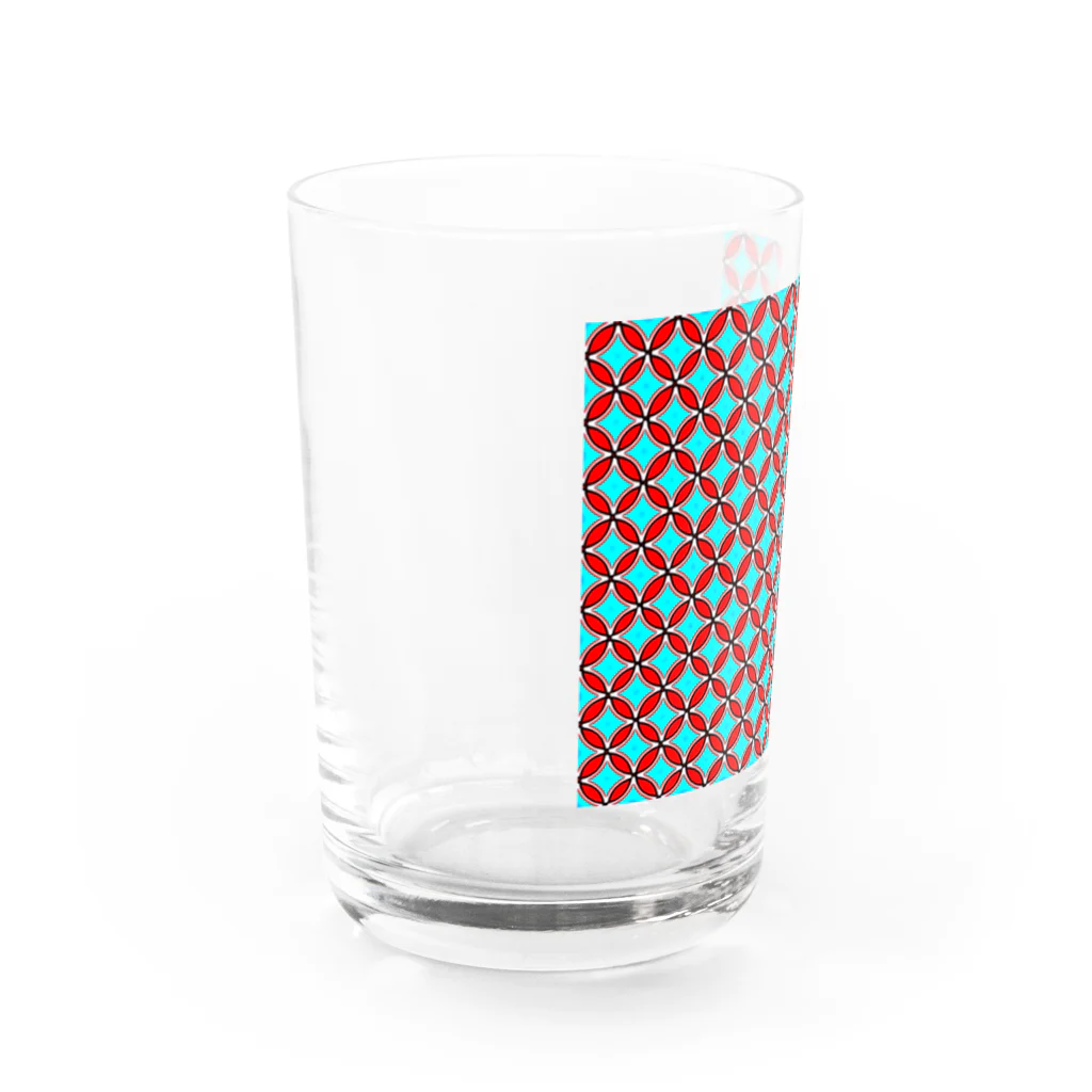 昭和レトロポップ屋さんのPOP×和風　サンダンカ Water Glass :left