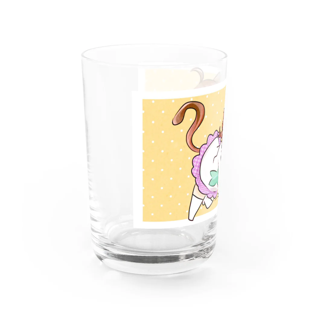 キノのすーぱーねこねこがーる♡♡ Water Glass :left