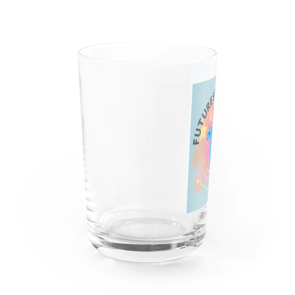 Future Starry Skyの青いドラゴン🐉 Water Glass :left