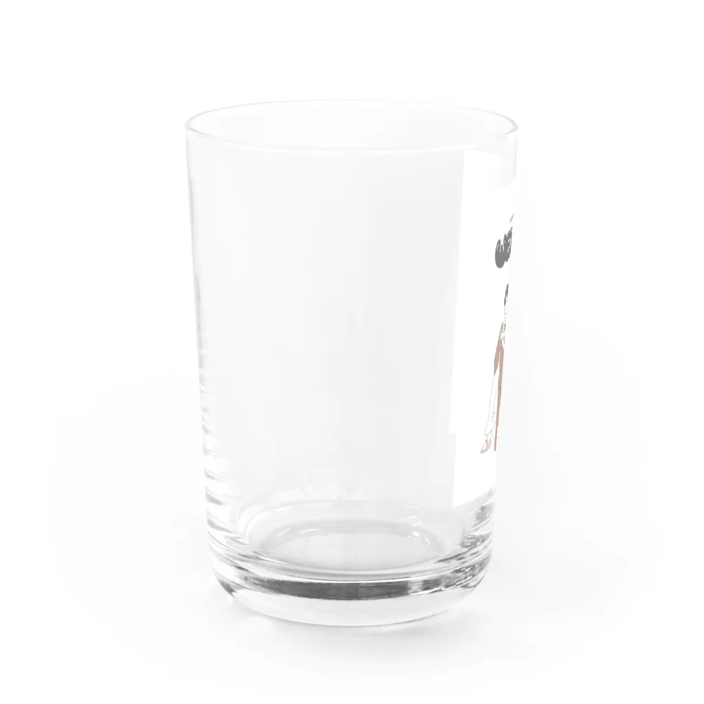 もも　ウェディングイラストレーターの2人の合言葉を思いやり Water Glass :left