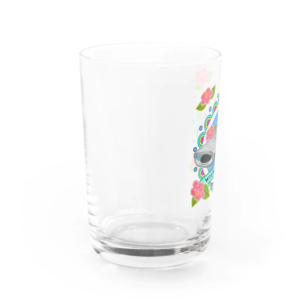 かいほう屋のWILD SHARK  ジンベエザメ Water Glass :left