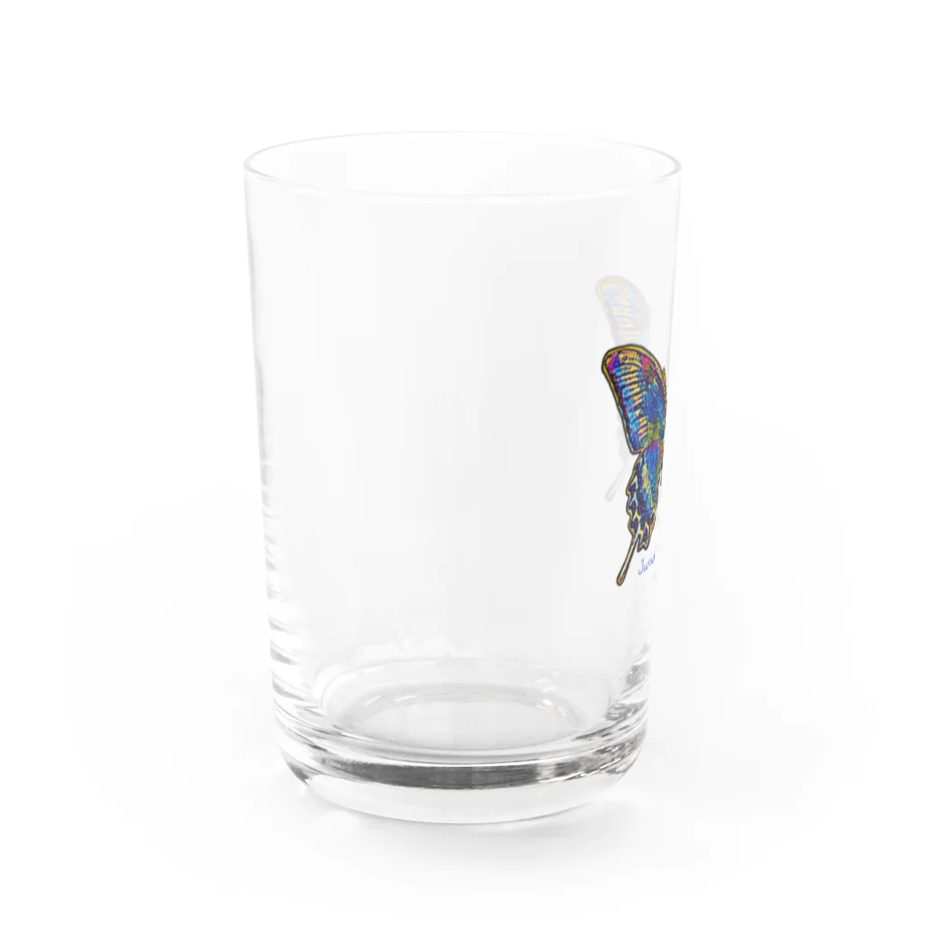 ジュノの秘密のアトリエのカラスアゲハ／Juno Water Glass :left