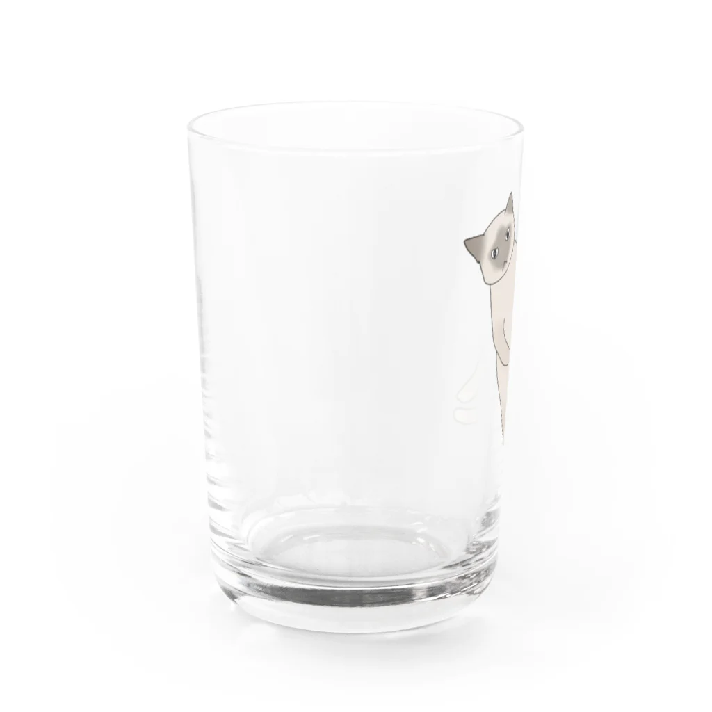 うみ屋の運ばれオリ坊（左向き） Water Glass :left