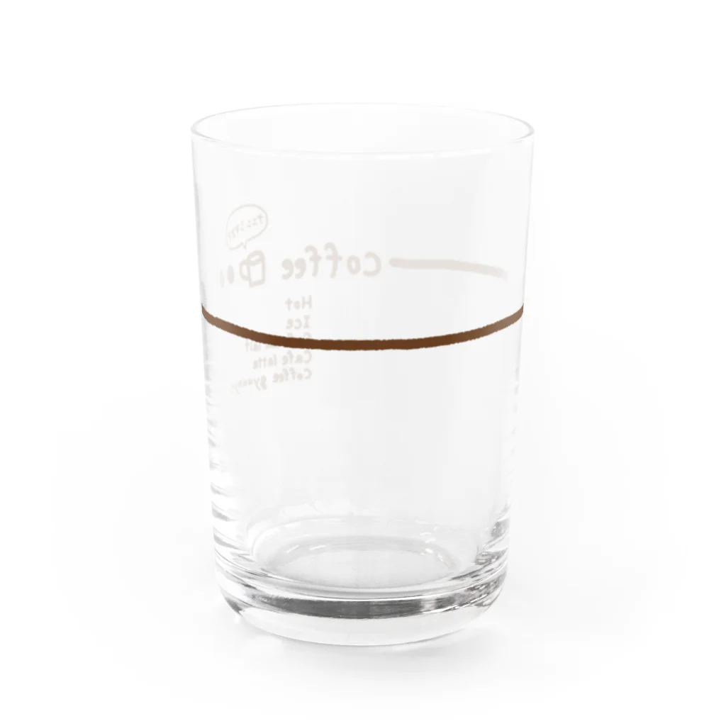 little neuのcoffee ひとやすみしませんか？ Water Glass :left