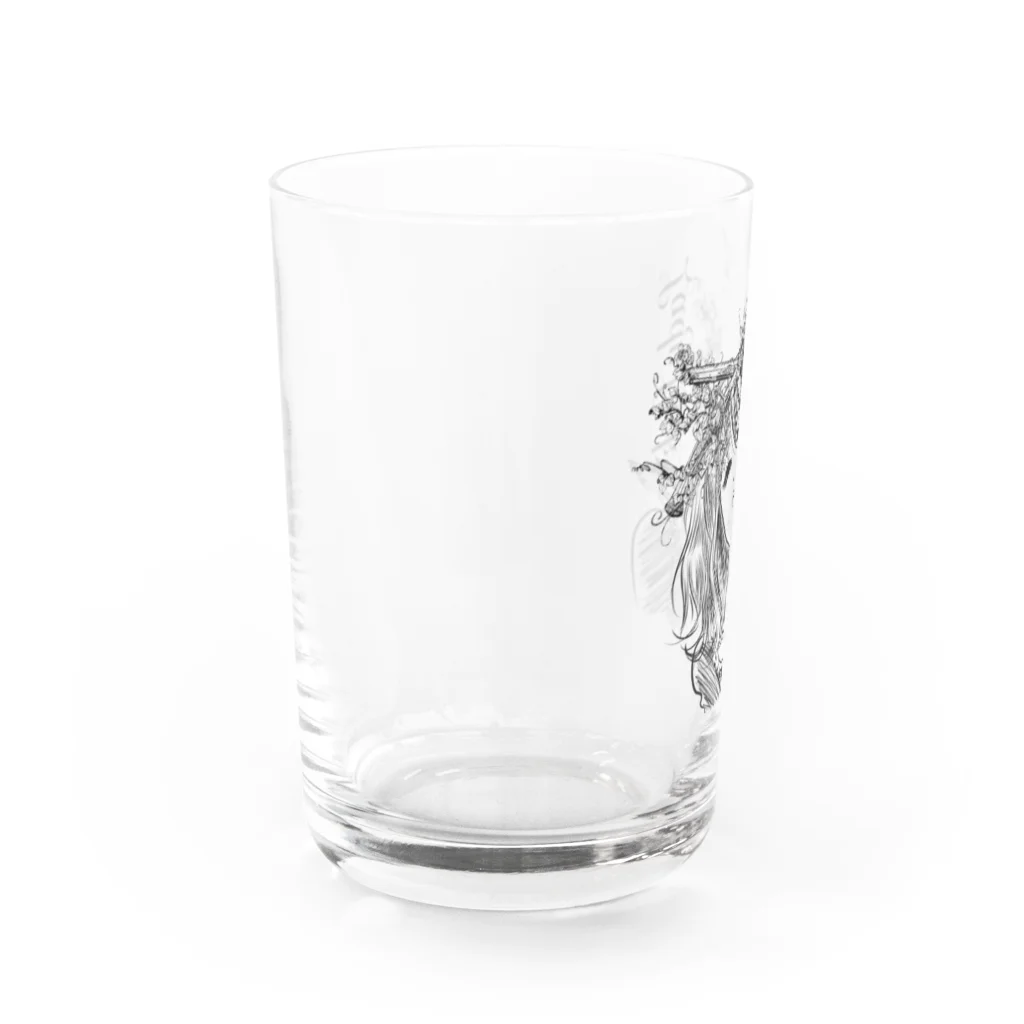 コーヒーロールのLady Luck-1 Water Glass :left