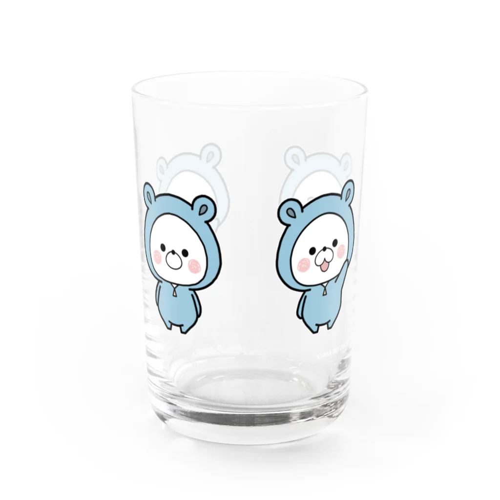 くまぽこSUZURI店のくまぽこ４ポーズ Water Glass :left