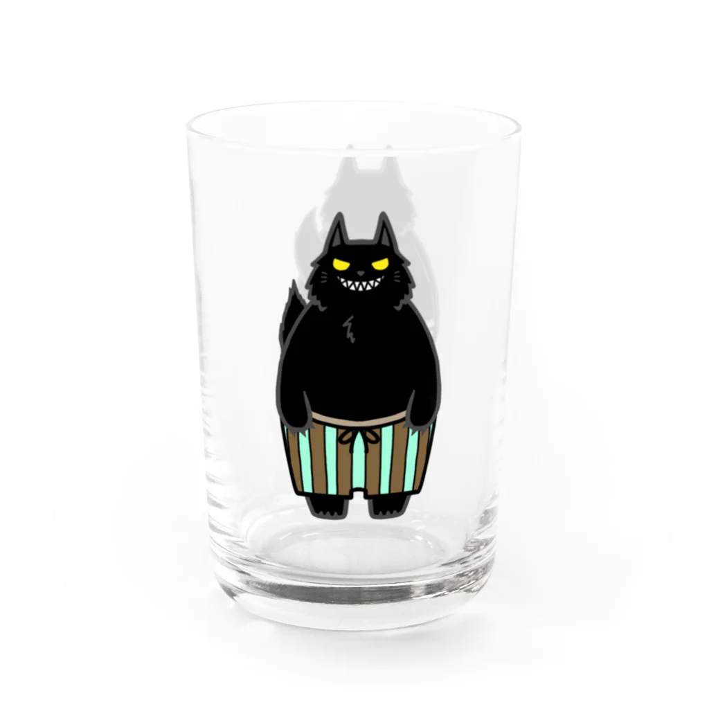 そのへんの黒猫の黒猫前後 Water Glass :left