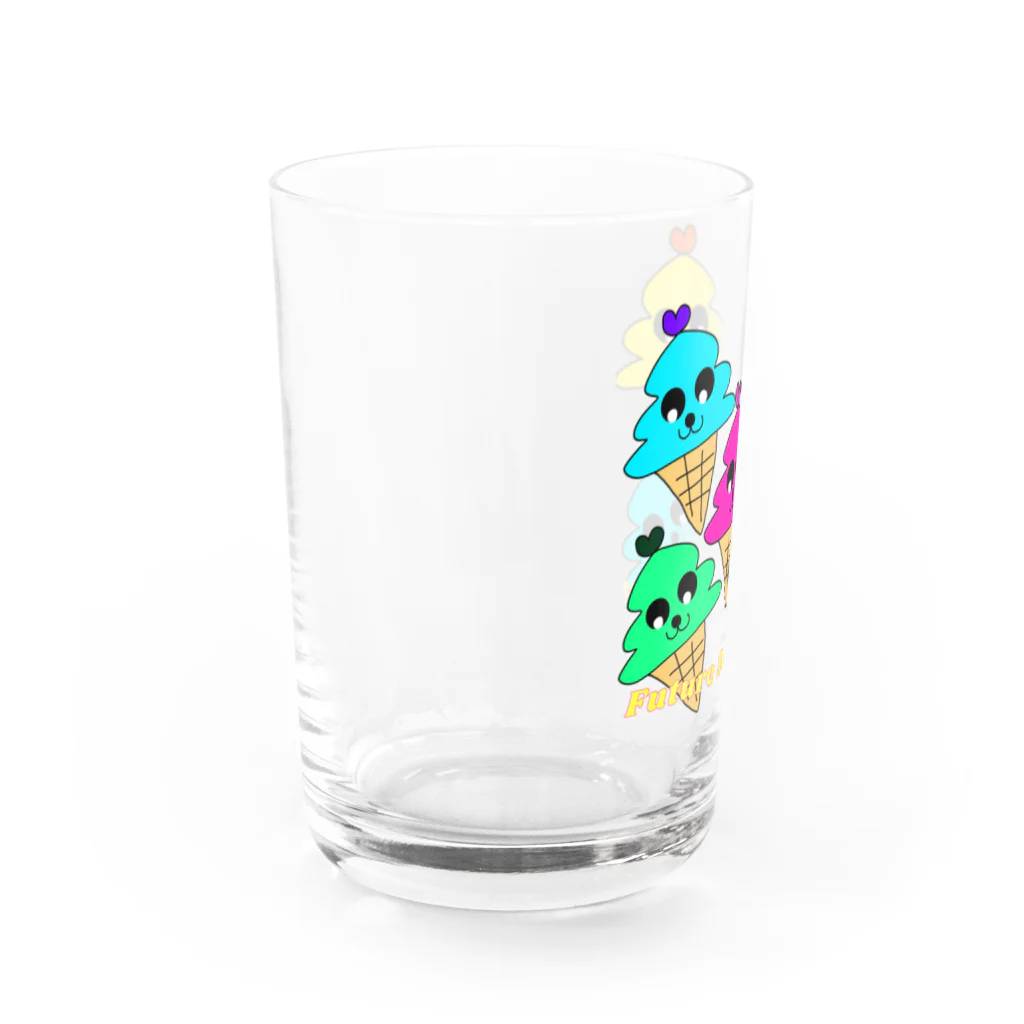 Future Starry Skyのソフトクリーム🍦 Water Glass :left