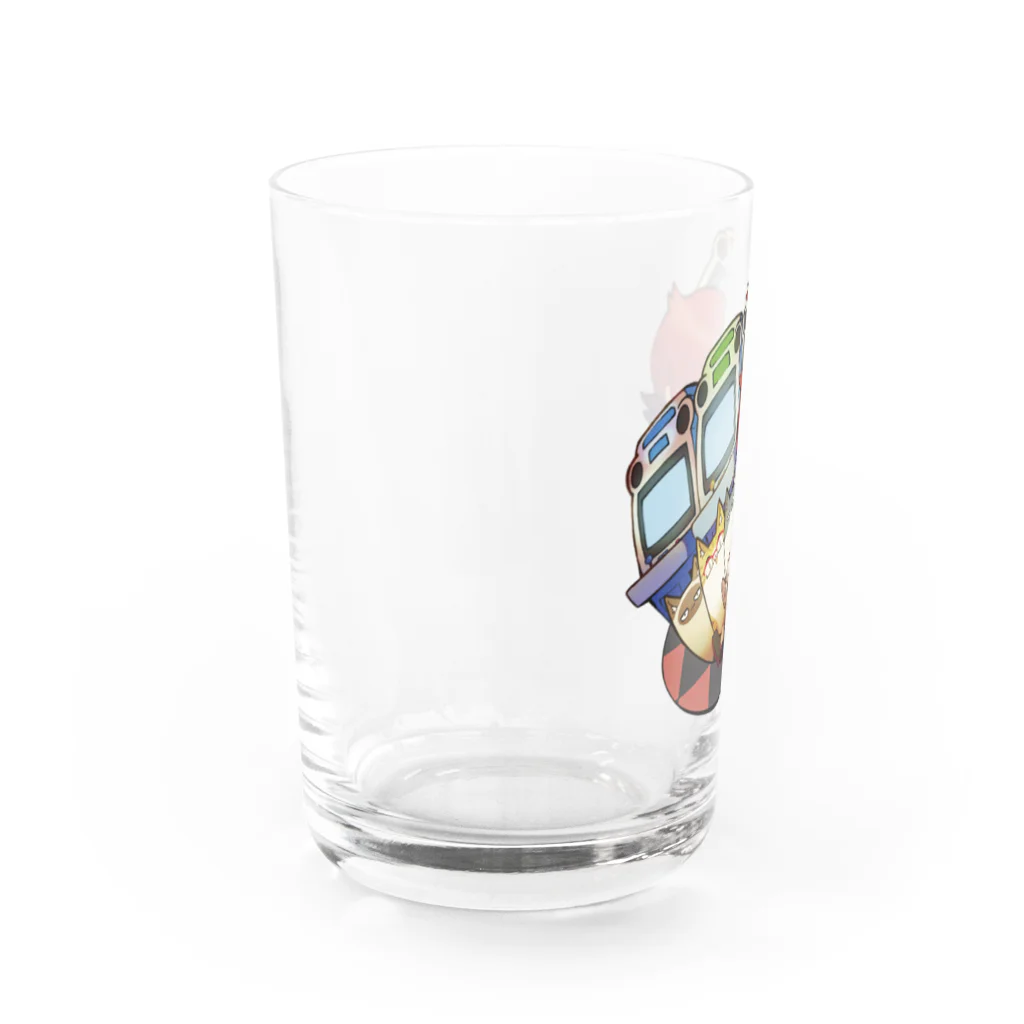 テクノポリスデザインのゲーセン猫（GAMECENTER TECNOPOLIS Ver.） Water Glass :left