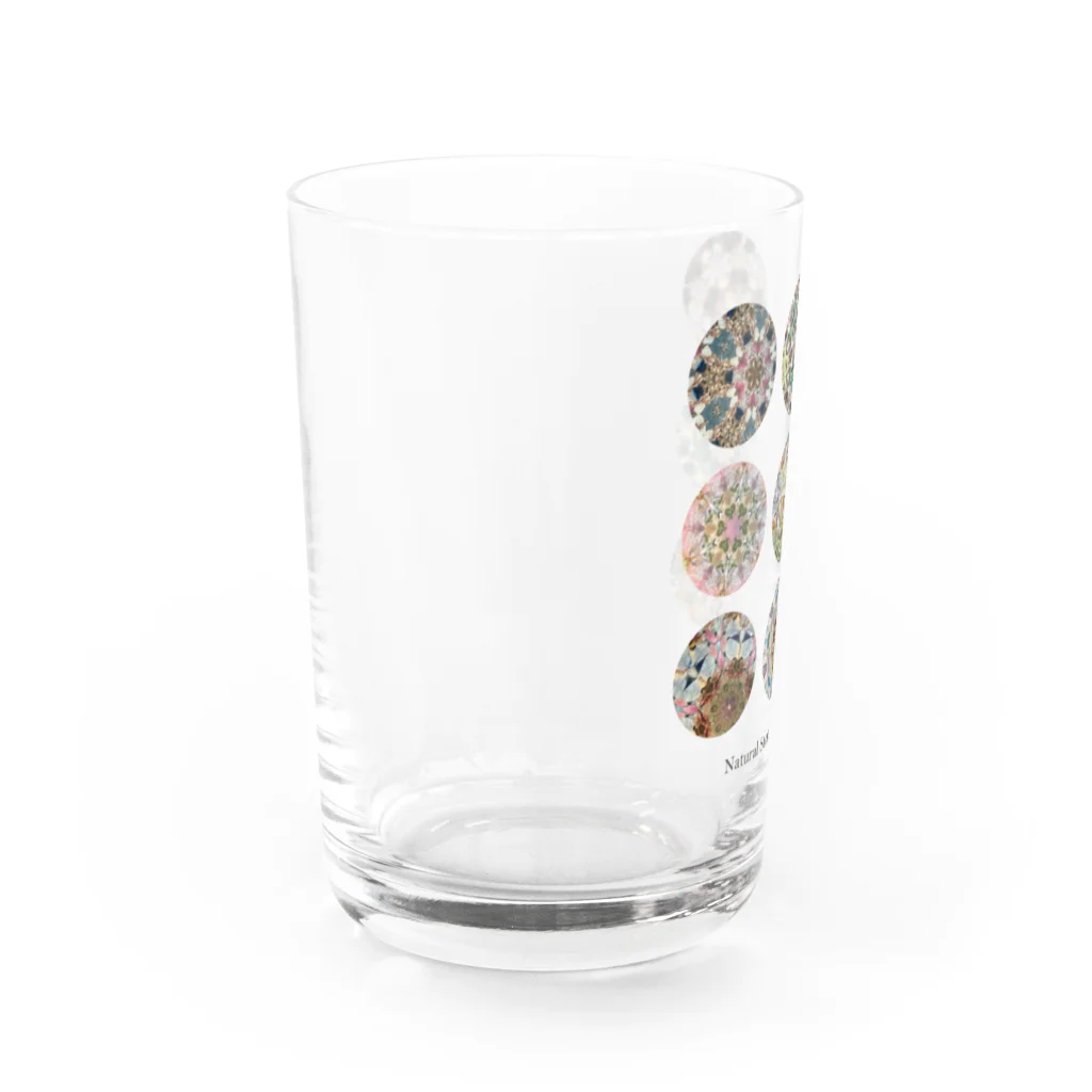 Leafmoon_iの天然石万華鏡ドット柄風 Water Glass :left