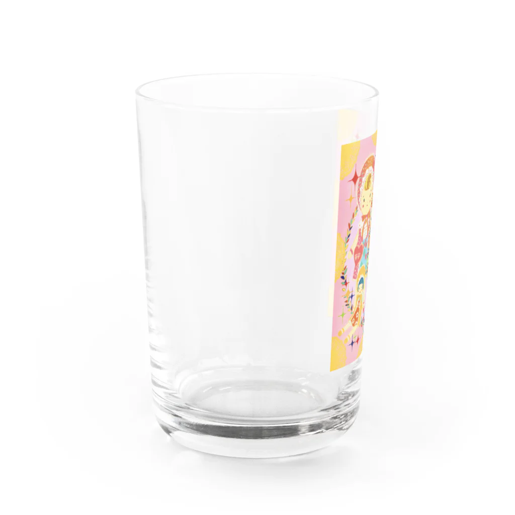 はいからヒストリカルSUZURI店のGO！GO！文化ちゃん Water Glass :left