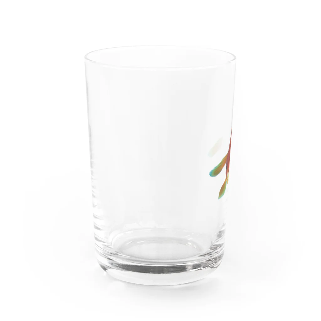 acobi'sのこっち見てる違う金魚 Water Glass :left