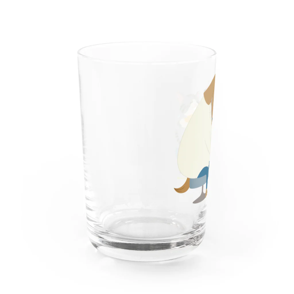 Quatre Illustrationの犬のお医者さん Water Glass :left