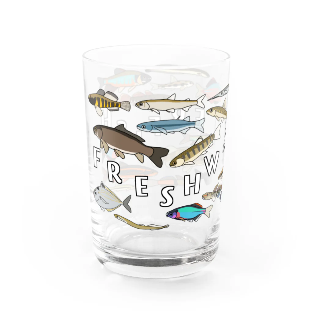 うぱさんのFRESHWATER FISHグラス Water Glass :left