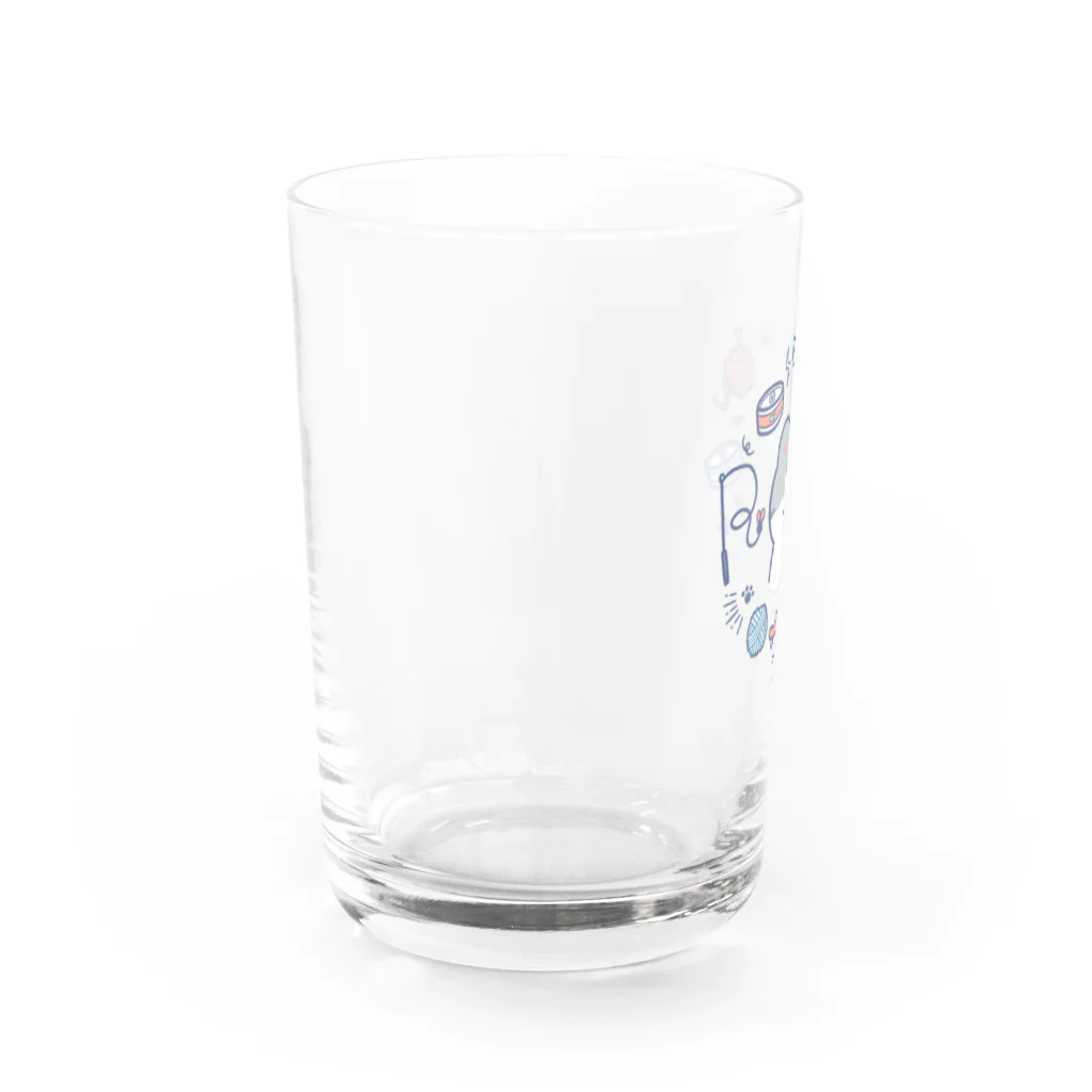 NECO CAT  -ねこキャット-のせかいのすべて コテツver. Water Glass :left