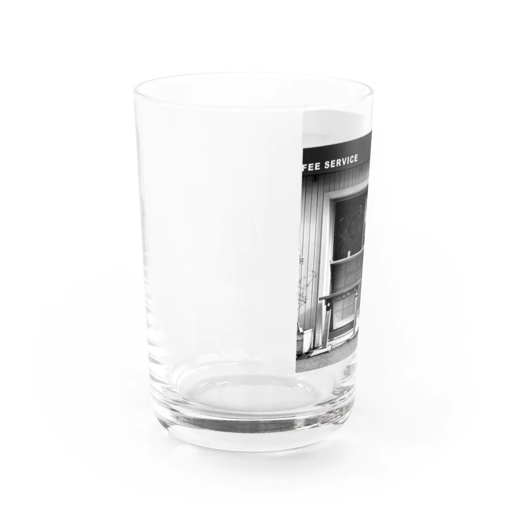 ブルテリアのにきぶうのカフェと犬 Water Glass :left