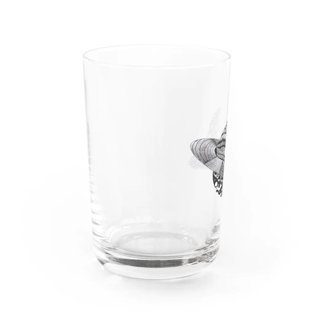 cottonの宇宙とあくまちゃん Water Glass :left