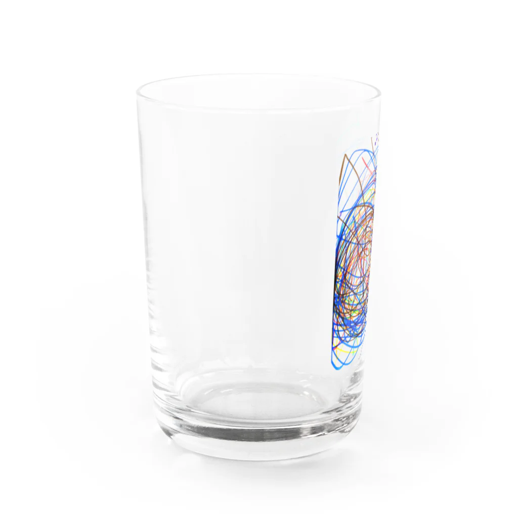 runの息子の絵 Water Glass :left
