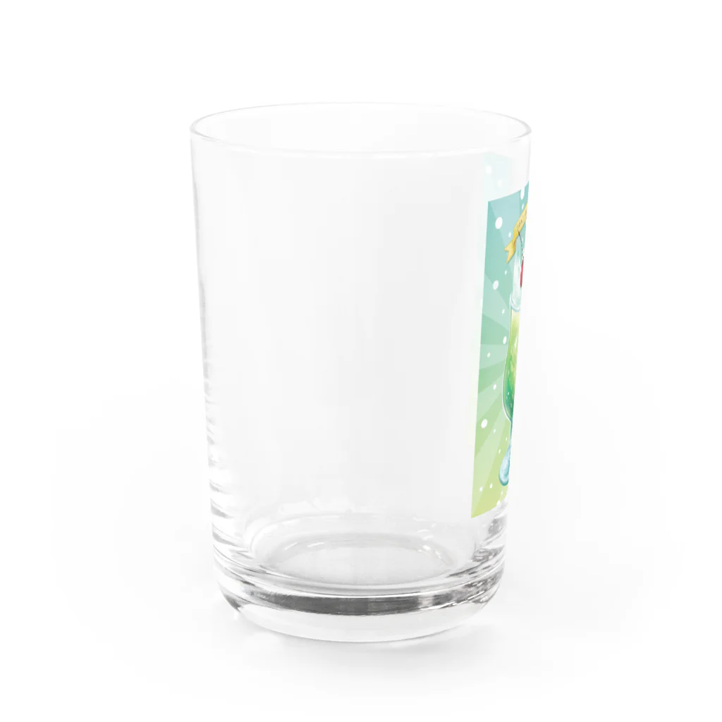 BARE FEET/猫田博人のメロンソーダフロート Water Glass :left