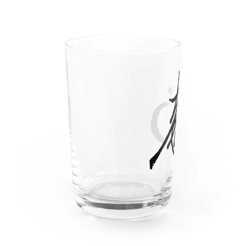 sengokuartの徳川慶喜 花押（黒） Water Glass :left