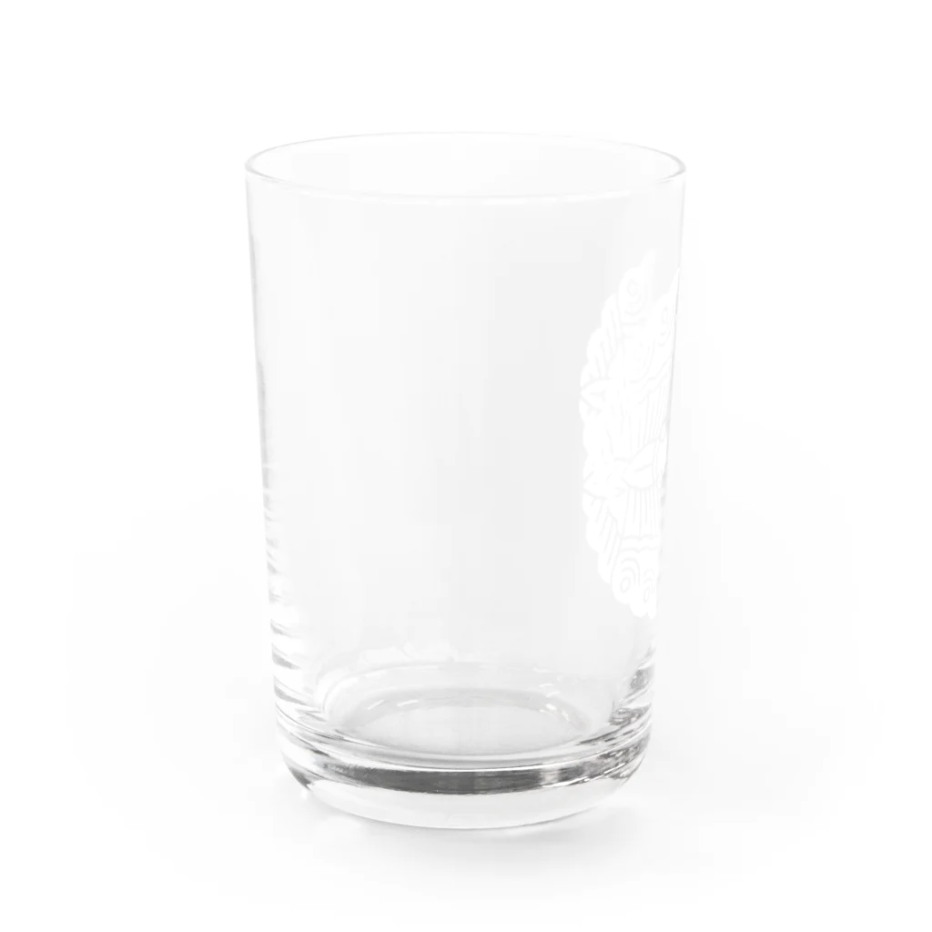 戦国神社 -戦国グッズ専門店-の大谷吉継/対い蝶/ホワイト Water Glass :left