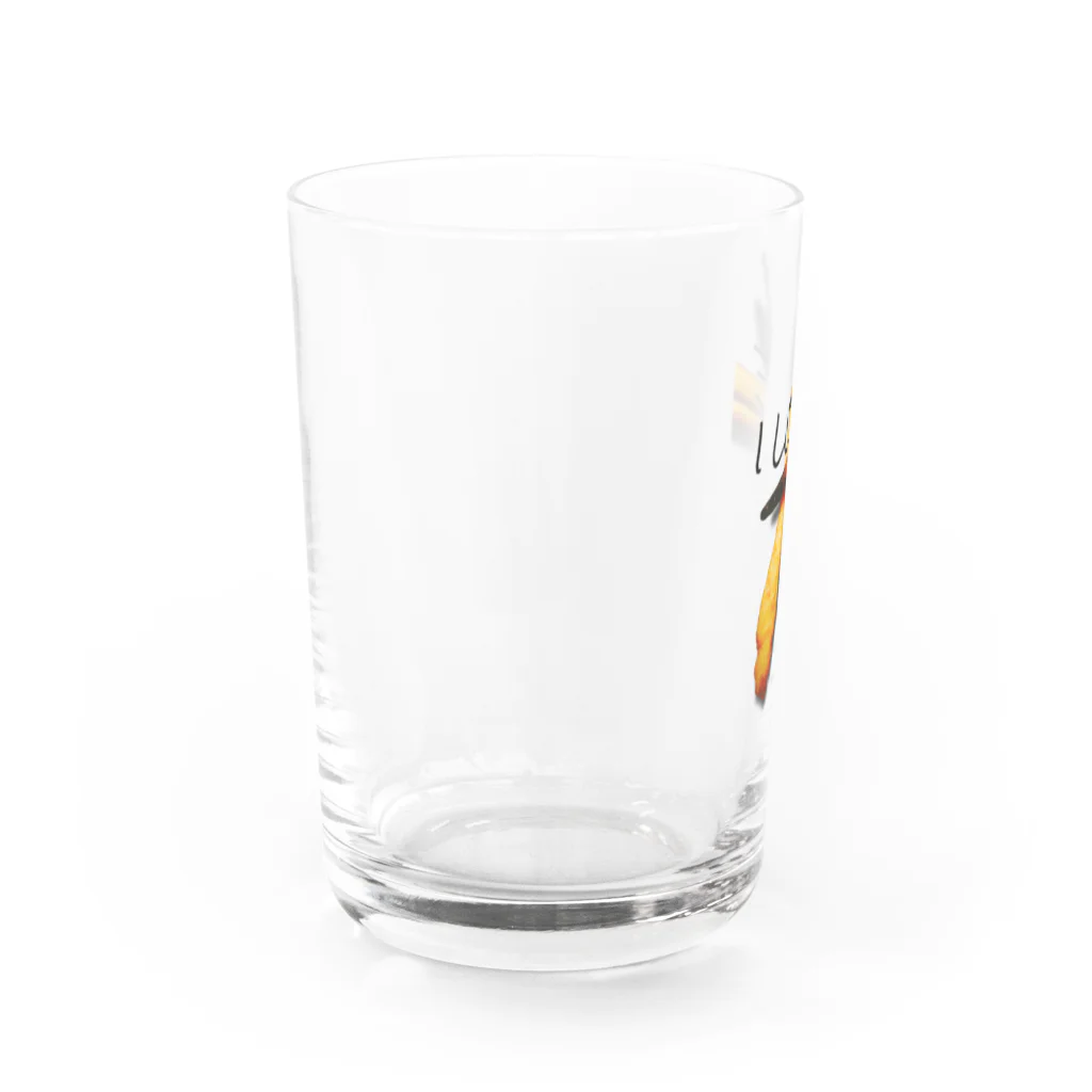 串カツワールドのI LOVE94 Water Glass :left