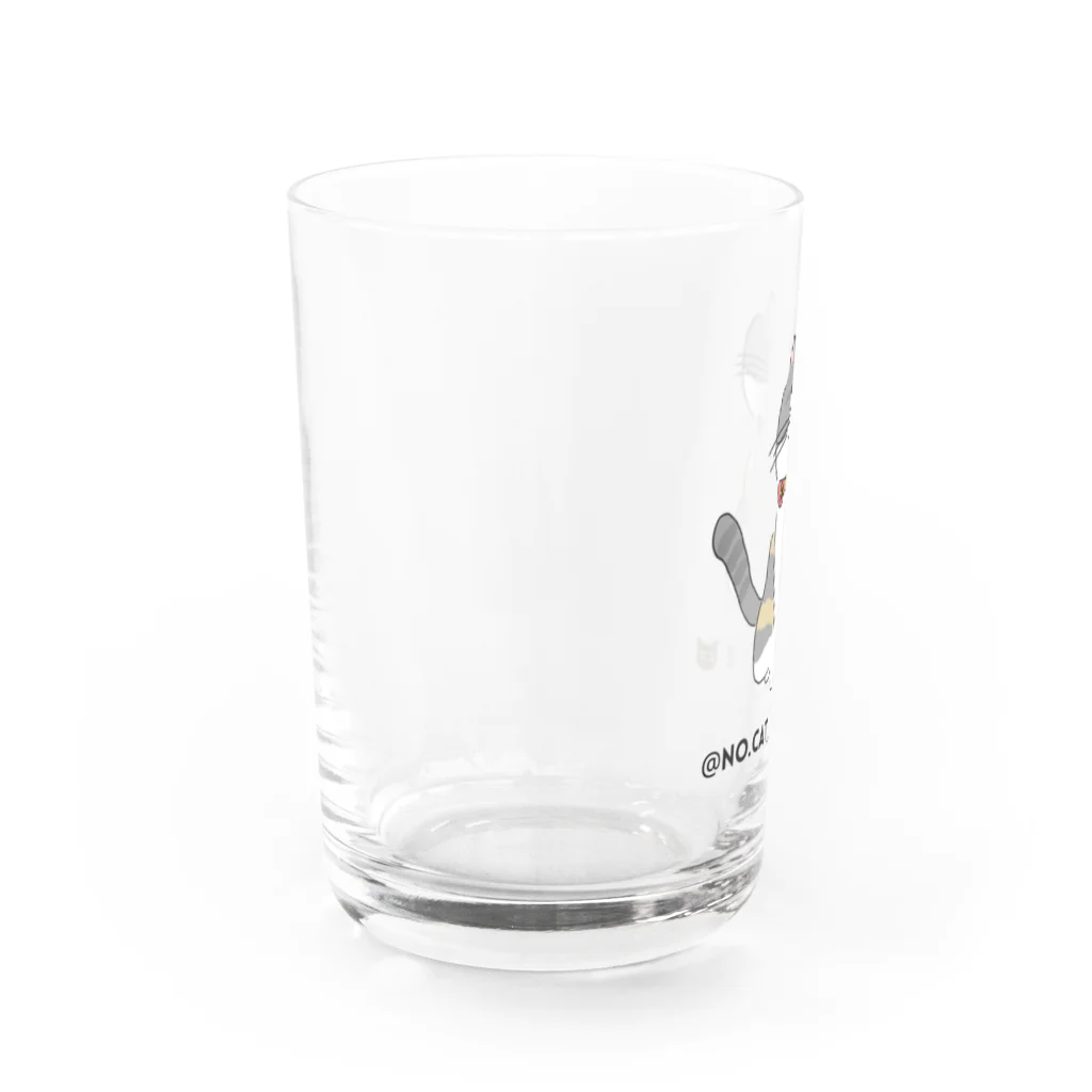 猫のイラスト屋さんのjam Water Glass :left