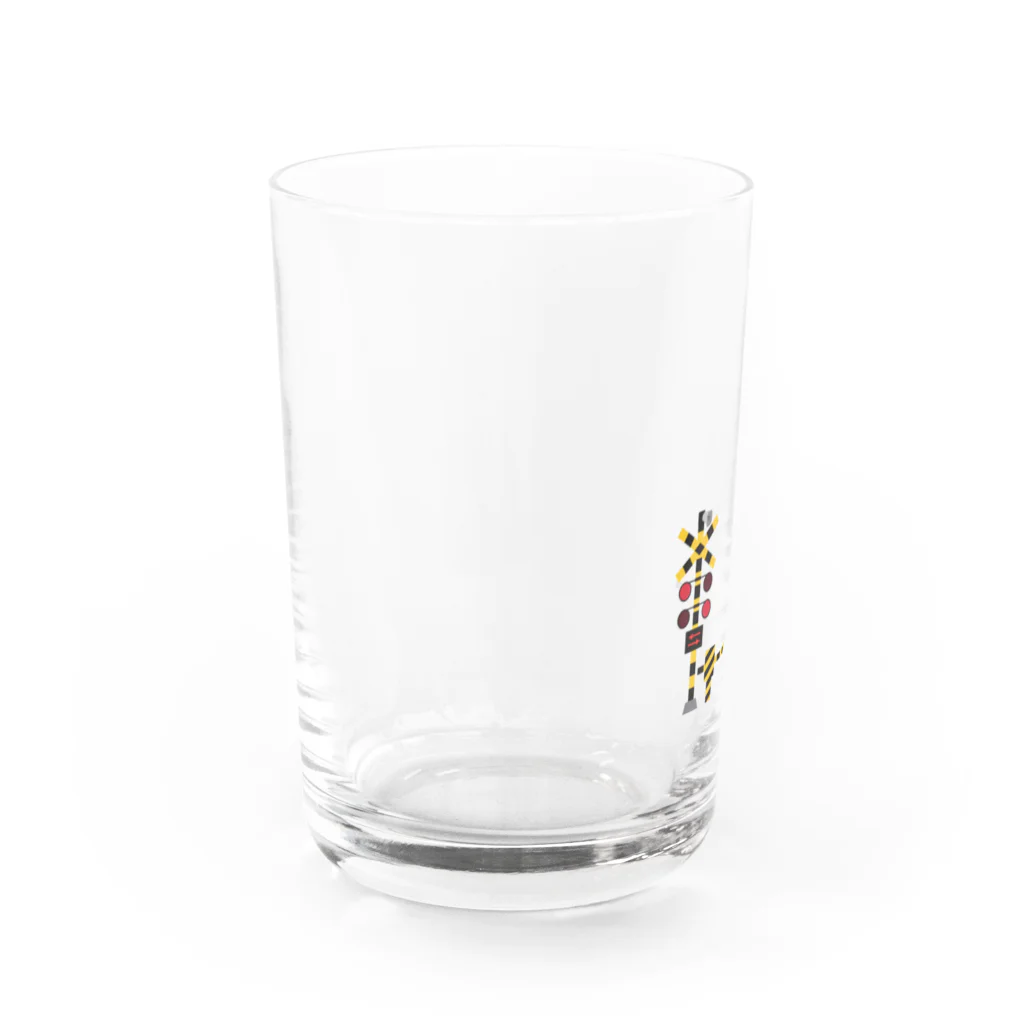 ふみきりさんのふみきりかんかん Water Glass :left