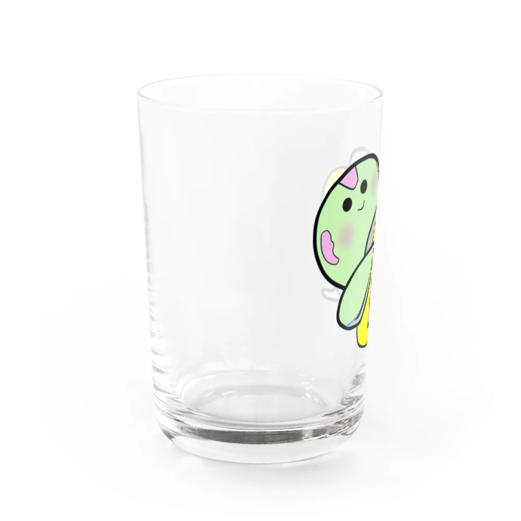 かめんちゅ(亀人)のウミアカちゃんラインスタンプ販売記念商品 Water Glass :left