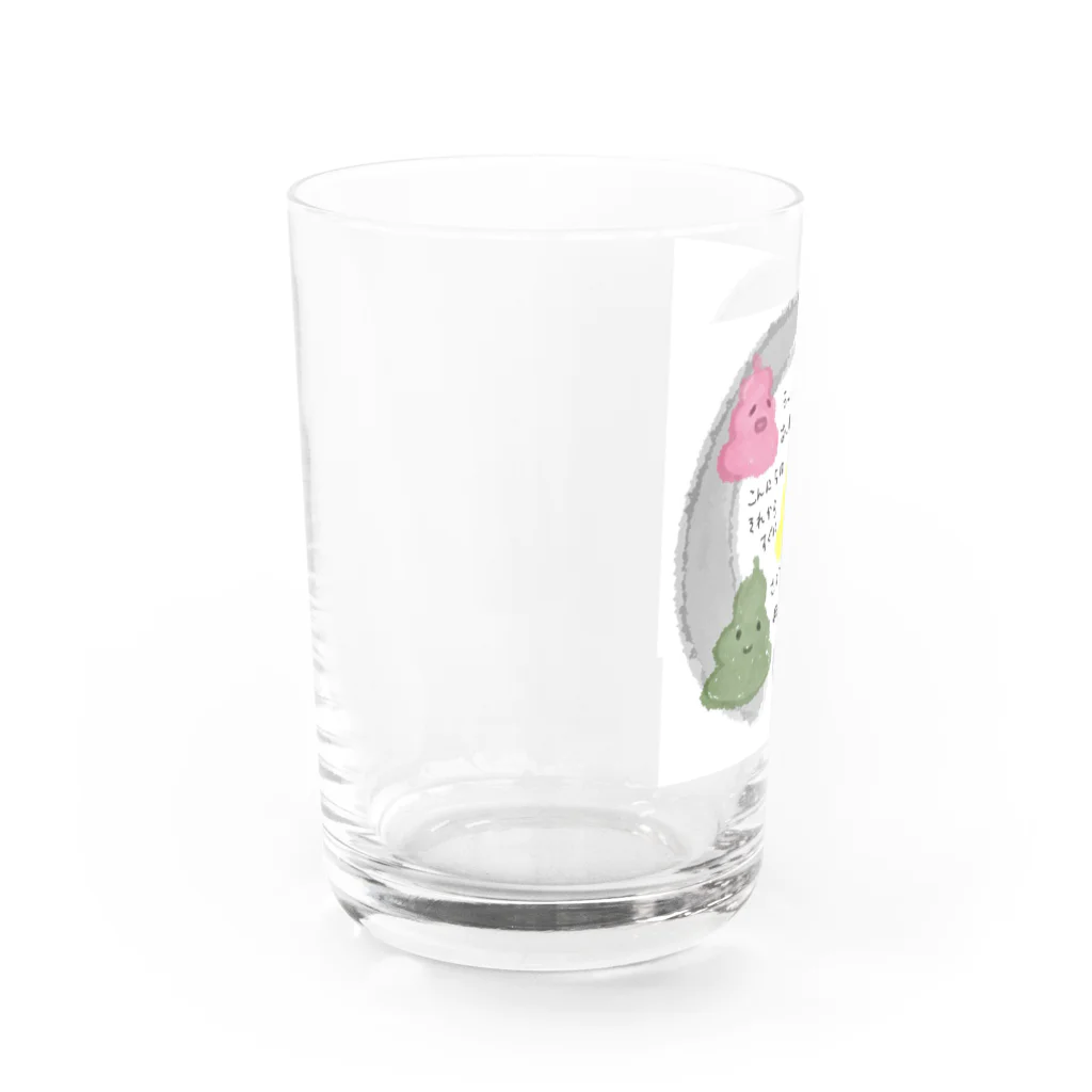 dokodemodoaのうんころろん Water Glass :left