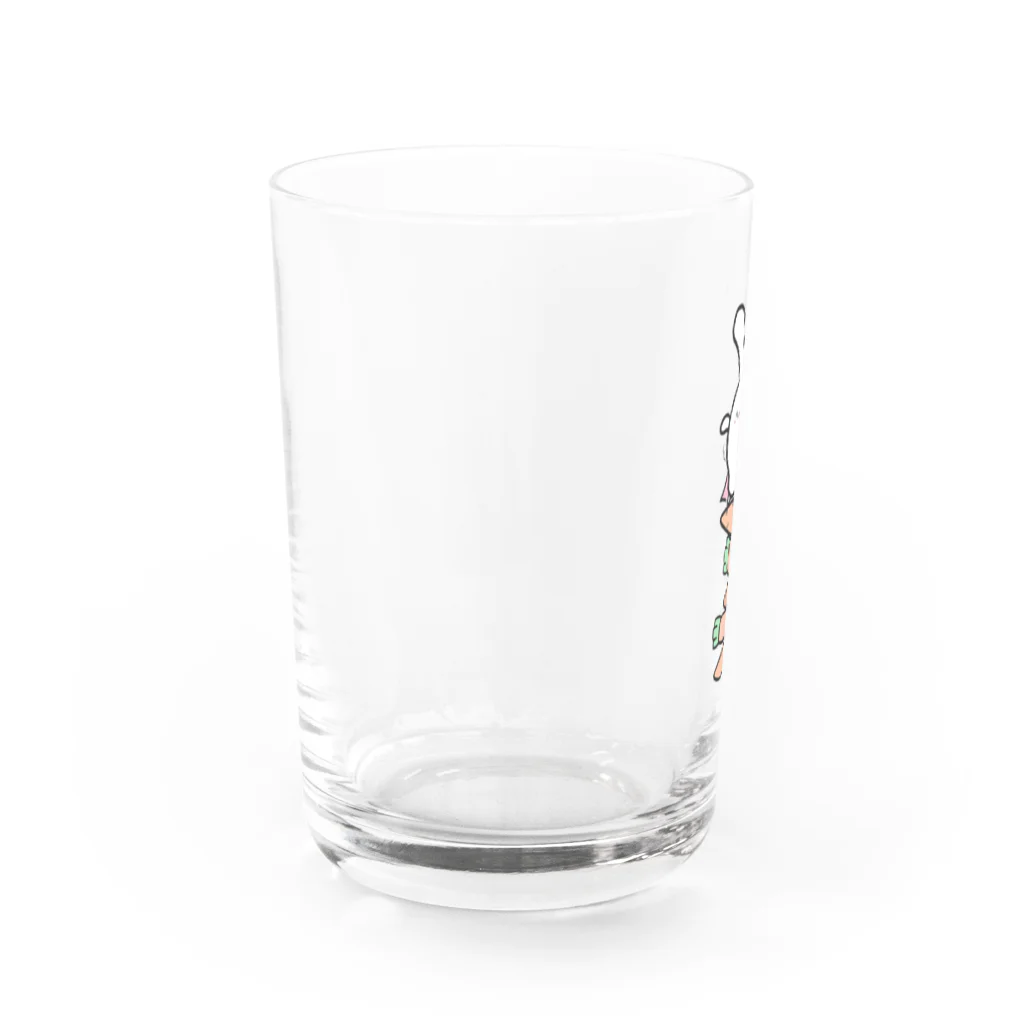 ウサギ幕府の卯年マン【ウサギ幕府】 Water Glass :left