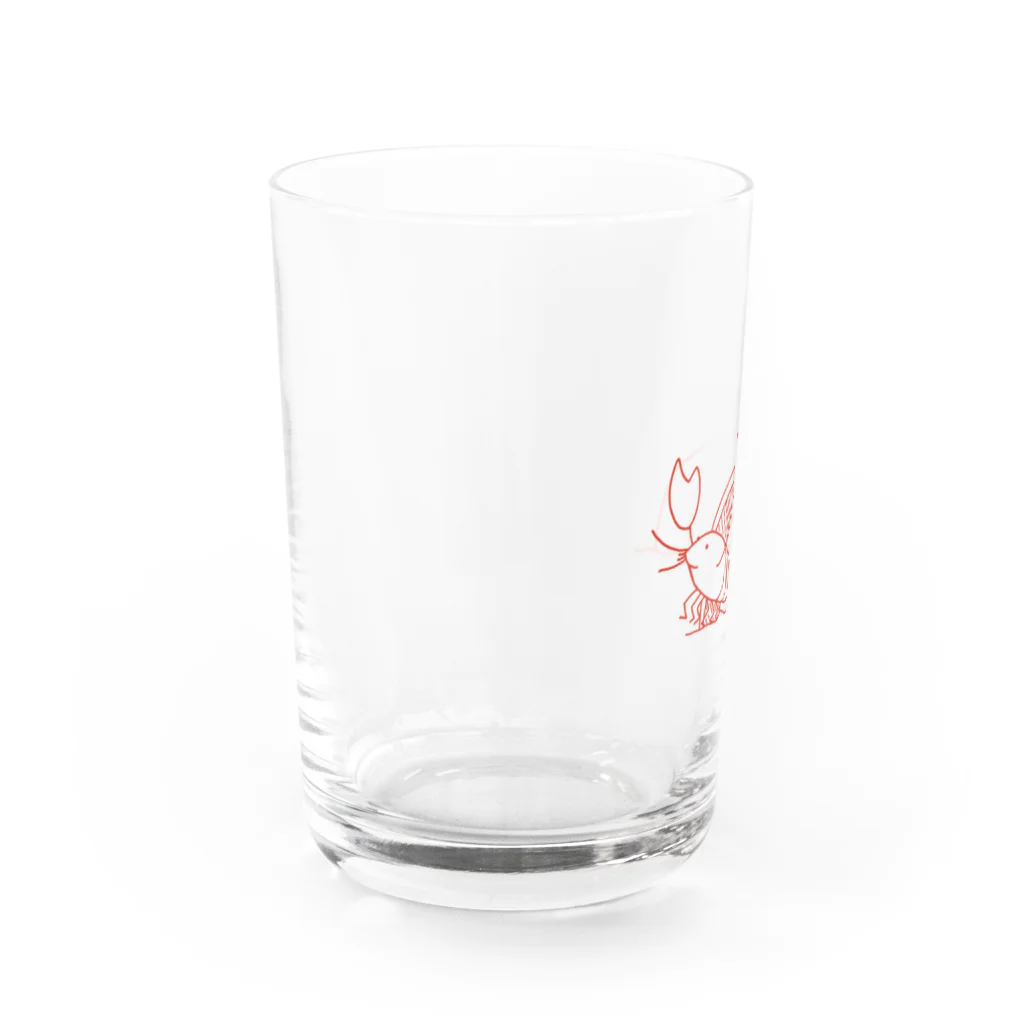 北ﾏｸﾗの国からのザリガニのおうち Water Glass :left