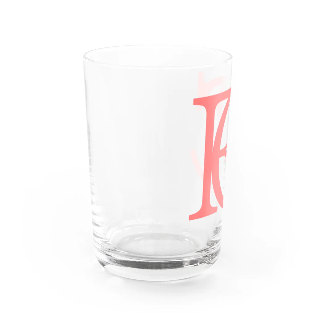 roze_einsのチャンネルロゴ入り Water Glass :left