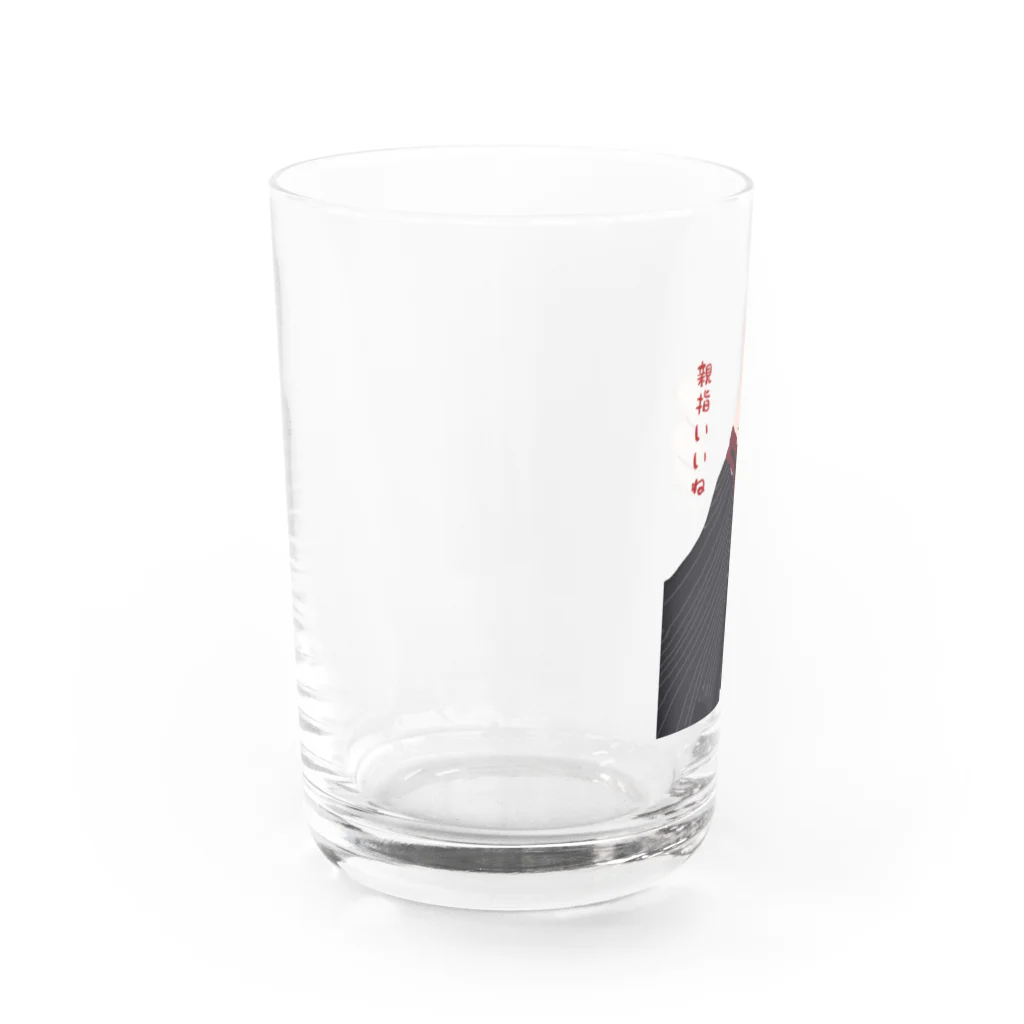 ぴぐれっと。の親指いいねちゃん Water Glass :left