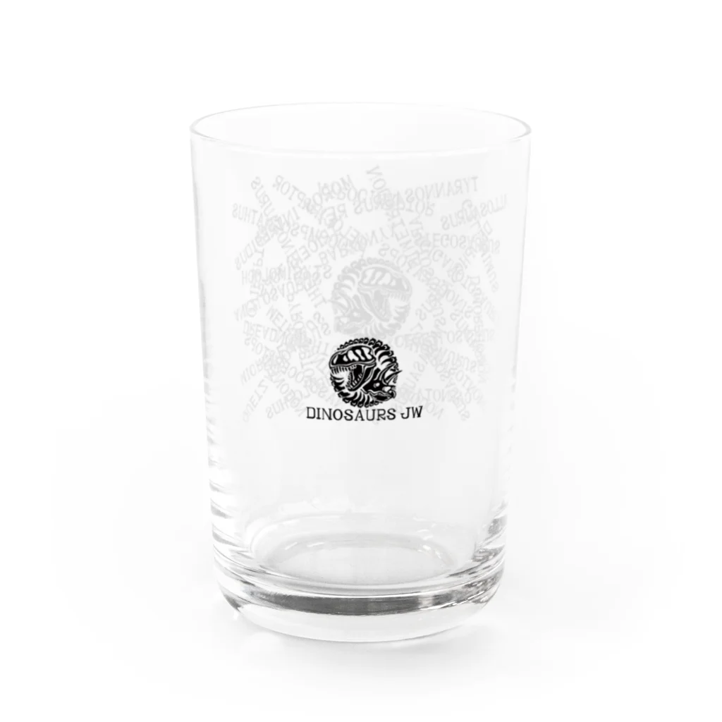 Rook'sVisionのNAMES 恐竜JW[黒] Water Glass :left