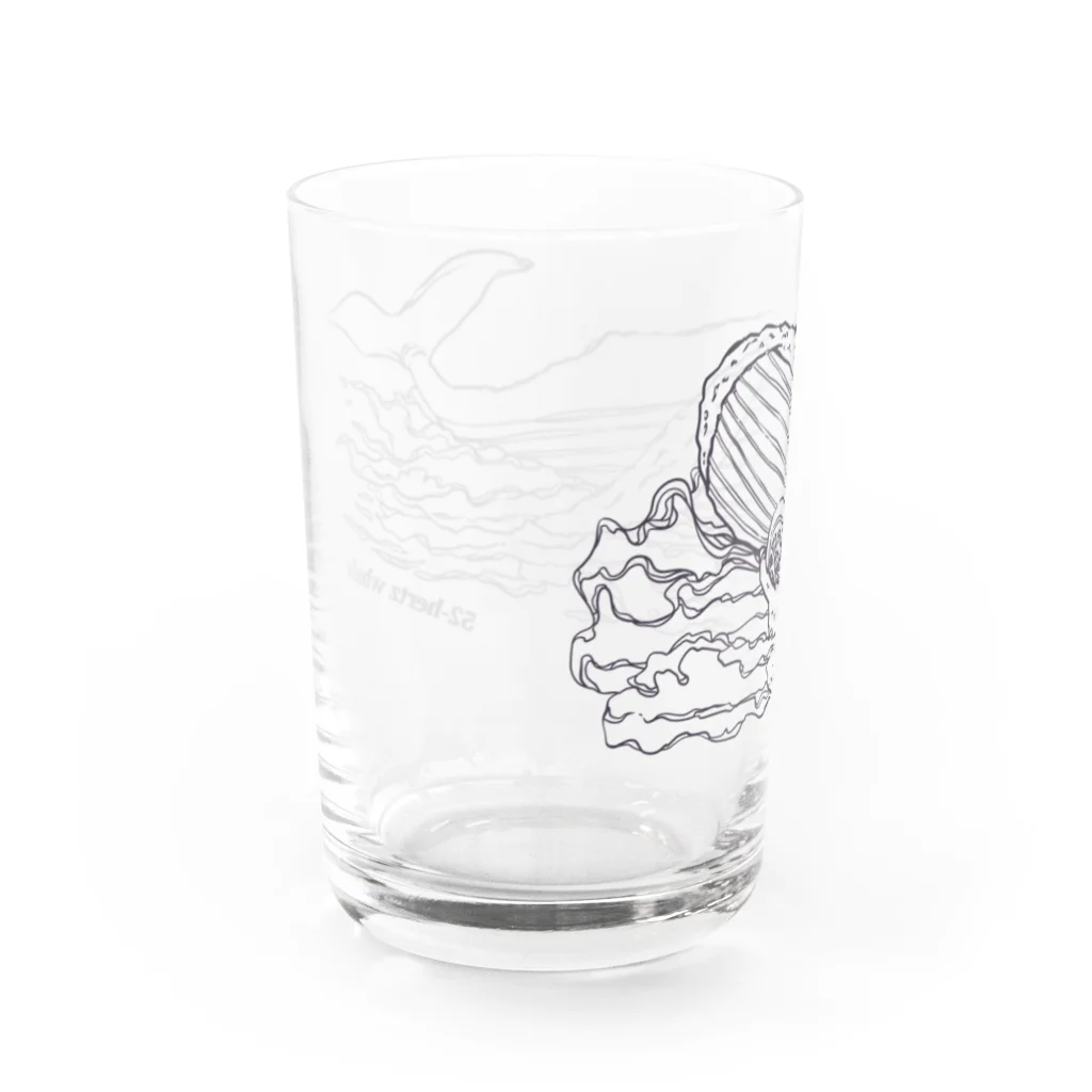 ariariartの世界でもっとも孤独なクジラとラジオ【チャリティー】 Water Glass :left