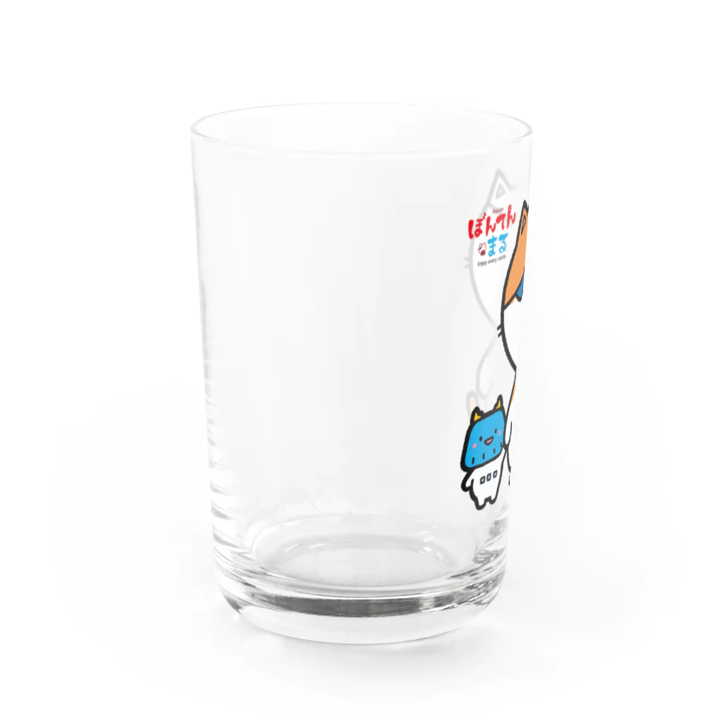 攻城団オンラインショップ SUZURI支店のぼんてん・まる「なかよし」 Water Glass :left