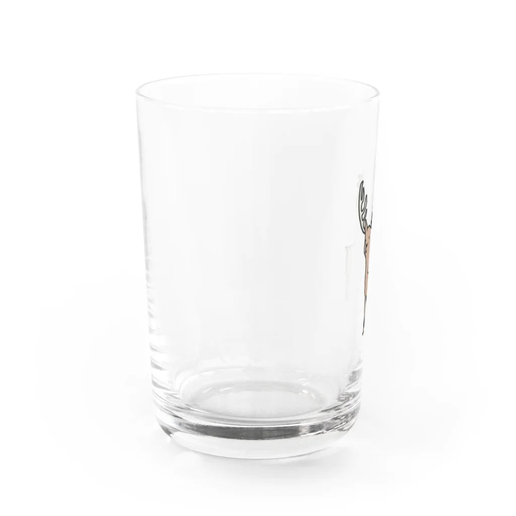 かっぱのありふれた人生のエゾシカに乗るかっぱ Water Glass :left