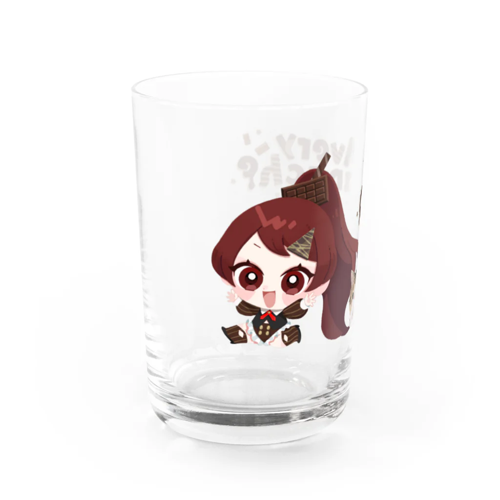 深夜のチョコレート工場のグラス Water Glass :left