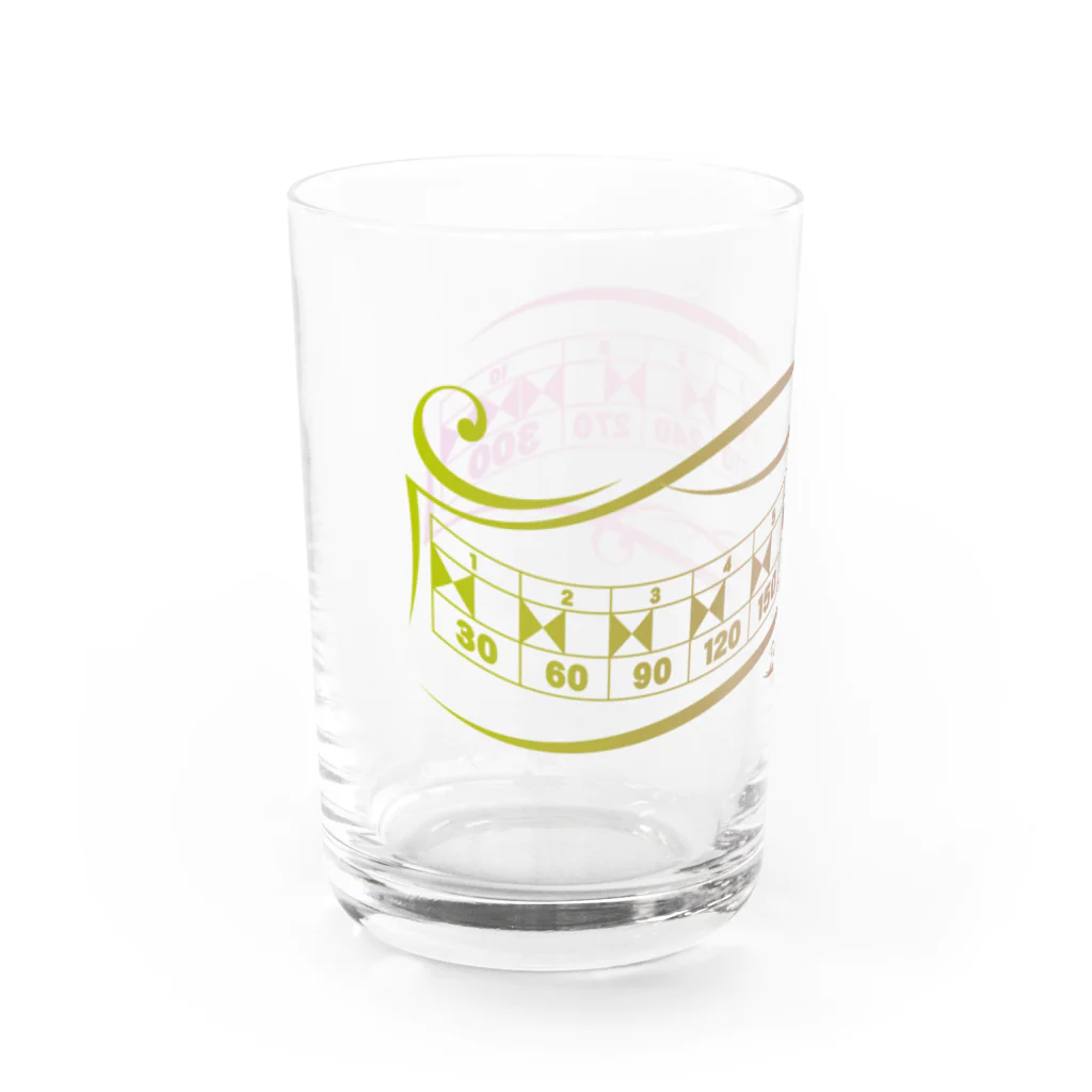 みりぷろ　のボウリング「パーフェクトスコア300」グラデーション Water Glass :left