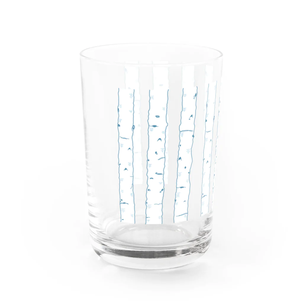 white white whiteの白樺 Water Glass :left