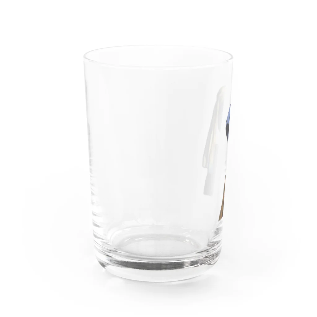 たこのおばけの透明な真珠の耳飾りの少女 Water Glass :left